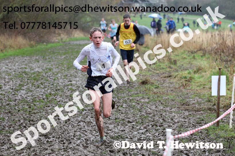 Junior boys Northern Inter Counties Schools Cross Country, Stockton. Photo: David T. Hewitson/Sports for All Pics